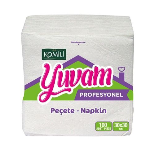 Komili Yuvam Paper Napkin 100 Pk 30x30cm Kitchen Accessories Komili   
