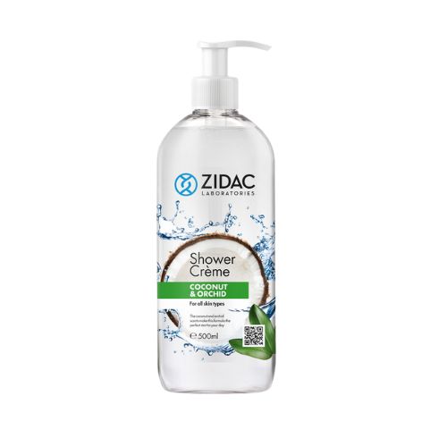 Zidac Coconut & Orchid Shower Creme 500ml Shower Gel & Body Wash Zidac   