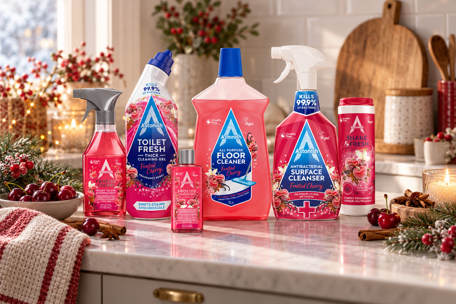 Astonish Frosted Cherry Cleaning Bundle: Your Cosy Seasonal Clean, Sorted