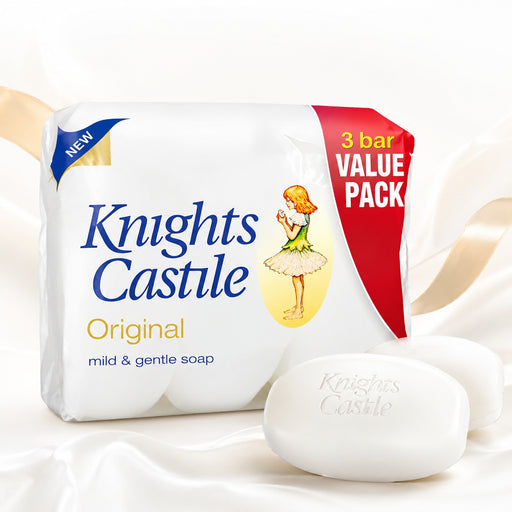 Knight's Castile Original Soap Value Pack 3 x 90g Assorted Pack Size Soap Knights