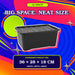 Black Plastic Storage Box With Lid 14L Assorted Pack Sizes Storage Boxes FabFinds
