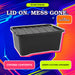 Black Plastic Storage Box With Lid 14L Assorted Pack Sizes Storage Boxes FabFinds