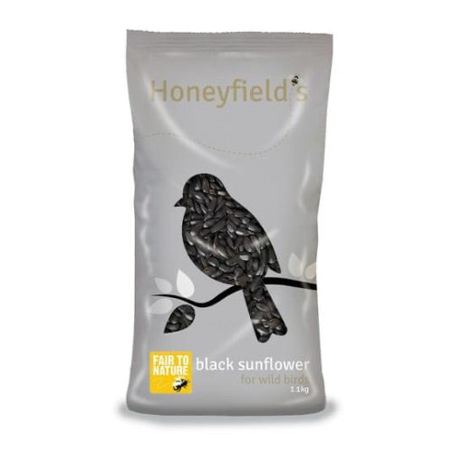 Honeyfield’s Black Sunflower For Wild Birds 1.1kg Bird Food & Seeds Honeyfield’s   
