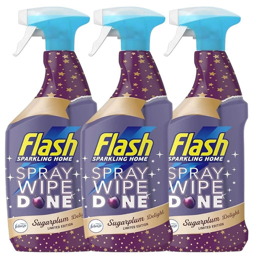 Flash All Purpose Sugarplum Delight Cleaning Spray 800ml Multipurpose Cleaners Flash Pack of 3
