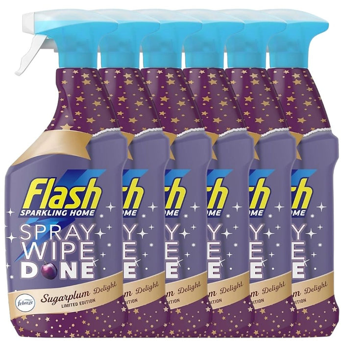 Flash All Purpose Sugarplum Delight Cleaning Spray 800ml Multipurpose Cleaners Flash Pack of 6