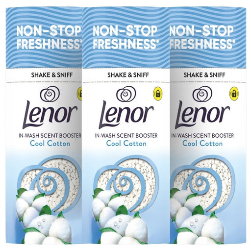 Lenor In-Wash Scent Booster Beads Cool Cotton 155g Assorted Packs Laundry - Scent Boosters & Sheets FabFinds Pack of 3