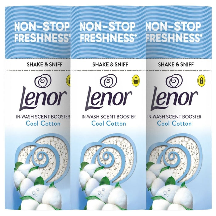 Lenor In-Wash Scent Booster Beads Cool Cotton 155g Assorted Packs Laundry - Scent Boosters & Sheets Lenor Pack of 3
