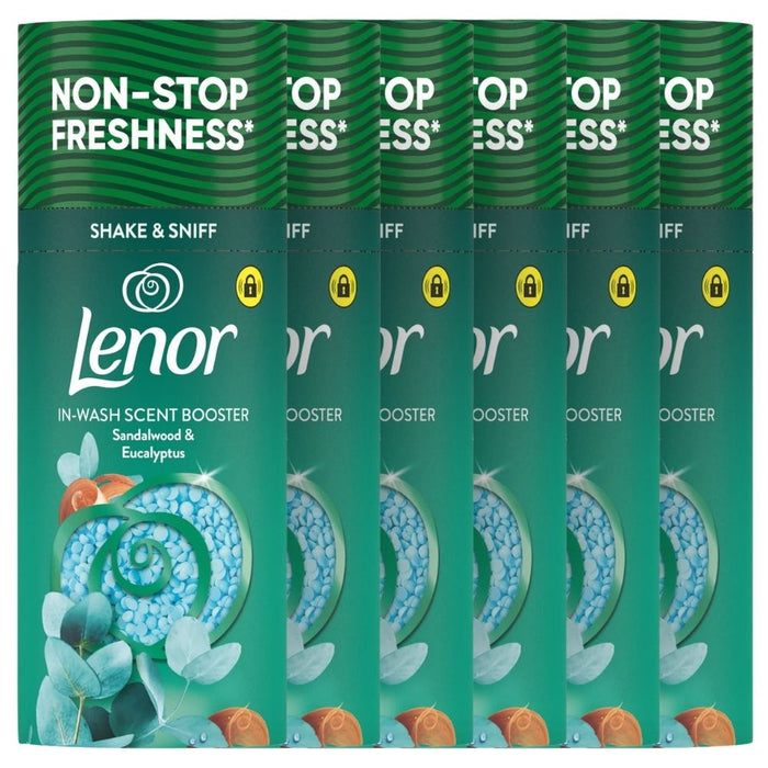 Lenor In-Wash Scent Booster Beads Sandalwood & Eucalyptus 155g Assorted Packs Laundry - Scent Boosters & Sheets Lenor Pack of 6