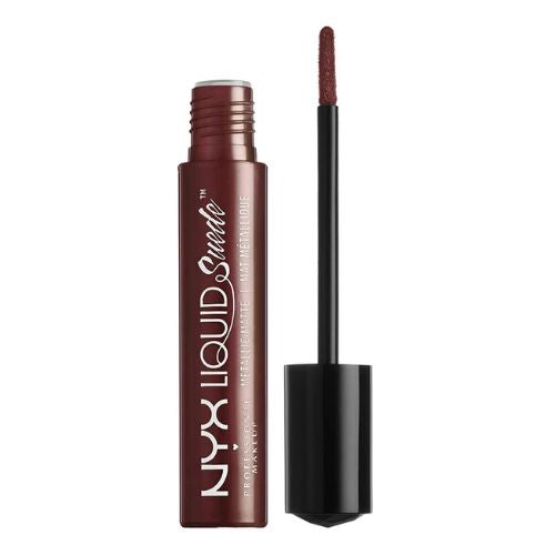 NYX Liquid Suede Metallic Matte Lipstick Neat Nude Lip Gloss NYX   