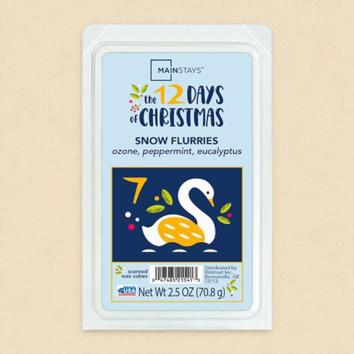 Mainstays Snow Flurries Wax Melts Peppermint Eucalyptus 2.5oz Wax Melts Mainstays