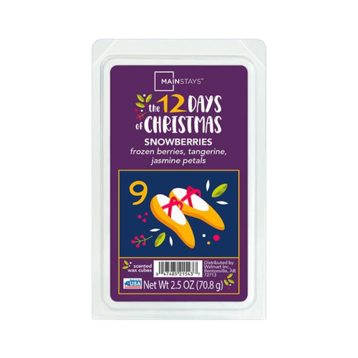 Mainstays Snowberries Wax Melts Frozen Berries Tangerine 2.5oz Wax Melts Mainstays Pack of 1