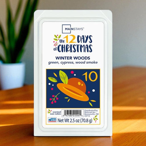 Mainstays Winter Woods Wax Melts Cypress Wood Smoke 2.5oz Wax Melts Mainstays