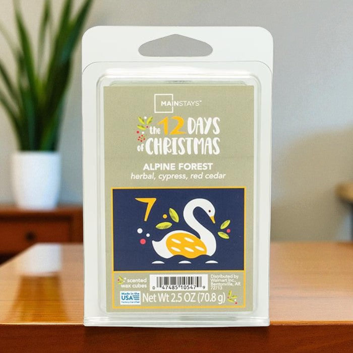 Mainstays Alpine Forest Wax Melts Cypress Red Cedar 2.5oz Wax Melts Mainstays