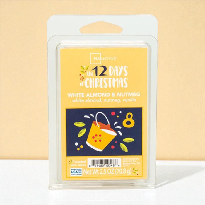 Almond & Nutmeg Scented Wax Cubes - 2.5oz CS Melts Mainstays