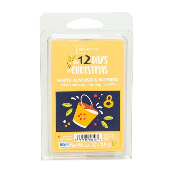 Almond & Nutmeg Scented Wax Cubes - 2.5oz CS Melts Mainstays Pack of 1