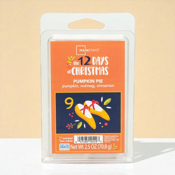 Mainstays Pumpkin Pie Wax Melts Nutmeg Cinnamon 2.5oz Wax Melts Mainstays