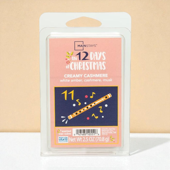 Mainstays Creamy Cashmere Wax Melts White Amber Cashmere Musk 2.5oz Wax Melts Mainstays