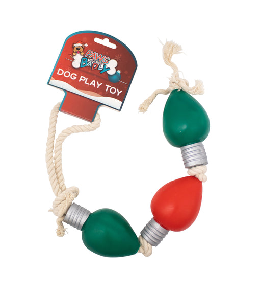 Christmas Vinyl Light On Rope Dog Toy Dog Toys FabFinds   