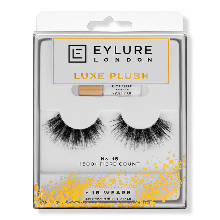 Eylure Luxe Plush No. 15 Eye Lashes 1500+ Fibre Count False Eyelashes eylure   