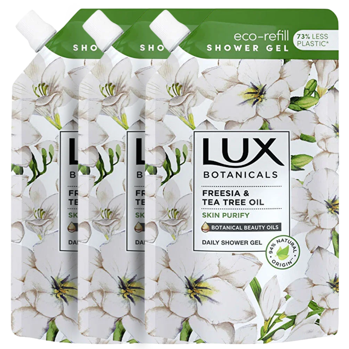Lux Botanicals Freesia & Tea Tree Shower Gel Refill Assorted Packs