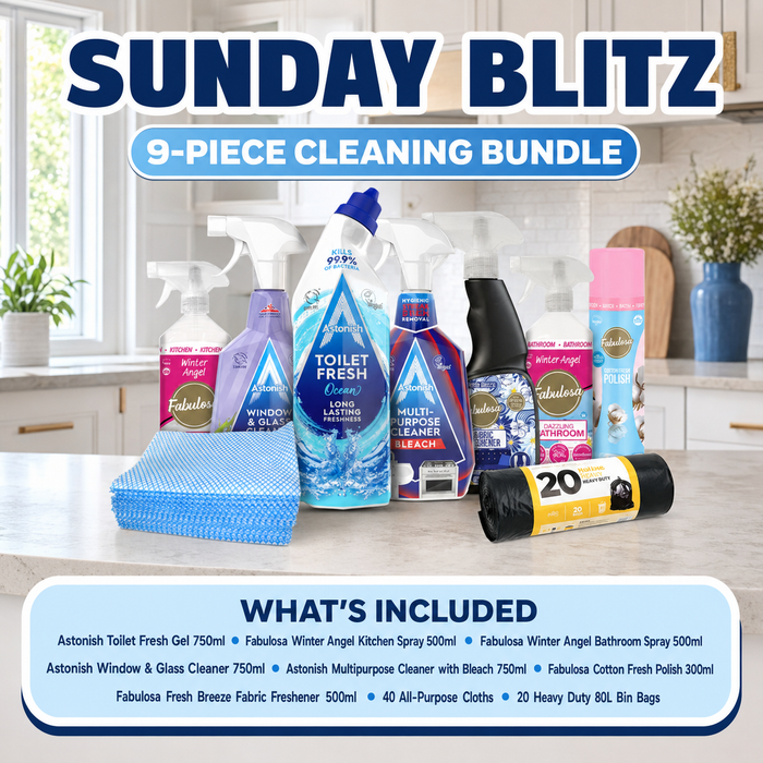 Sunday Blitz Household Cleaning Bundle 9 Piece Cleaning Bundles FabFinds