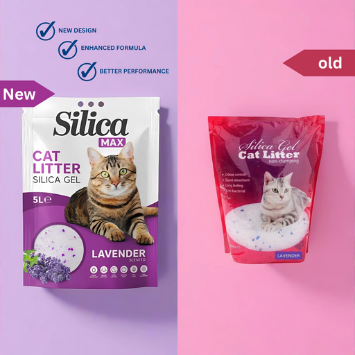 Silica Gel Non-Clumping Cat Litter Lavender Scented 5 Litres Assorted Pack Size Cat Litter Fabfinds