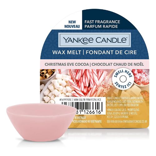 Yankee Candle Wax Melts Christmas Eve Cocoa Up to 8 Hours of Fragrance 22g Wax Melts & Oil Burners yankee candles   