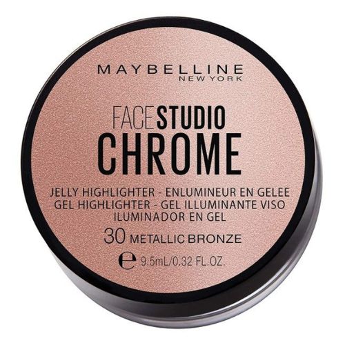 Maybelline Face Studio Chrome Jelly Highlighter Metallic Bronze 9.5ml Highlighters & Luminizers maybelline   