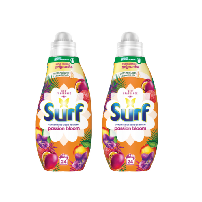 Surf Passion Bloom Laundry Detergent 24 Washes 648ml Assorted Packs Laundry - Detergent surf Pack of 2