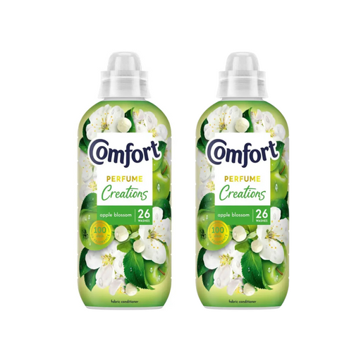 Comfort Creations Apple Blossom Fabric Conditioner 780ml (26 Washes) Assorted Packs Laundry - Fabric Conditioner Comfort Pack of 2