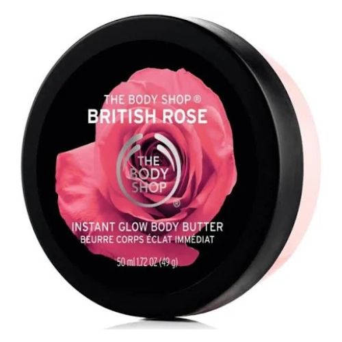 The Body Shop British Rose Instant Glow Body Butter 50ml Body Moisturisers The body shop   