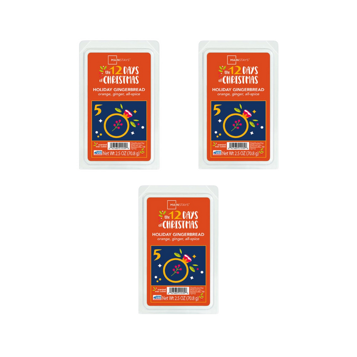 Mainstays Gingerbread Wax Melts 2.5oz Wax Melts Mainstays Pack of 3