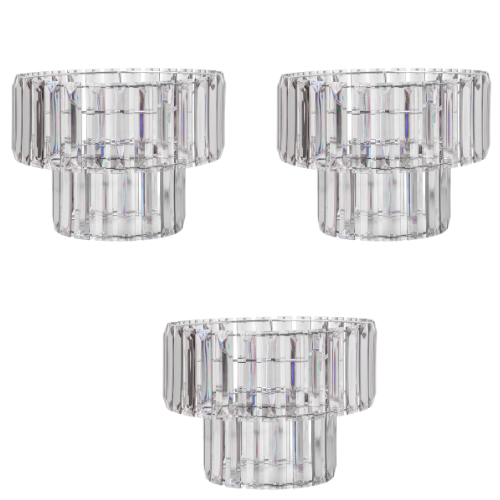 2 Tiered Smokey Grey Easy Fit Pendant Shade Home Lighting FabFinds Pack of 3