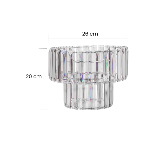 2 Tiered Smokey Grey Easy Fit Pendant Shade Home Lighting FabFinds