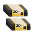Heavy Duty Bin Bags 80L 20 Pk Assorted Packs Bin Cleaners & Accessories elite Pack of 20
