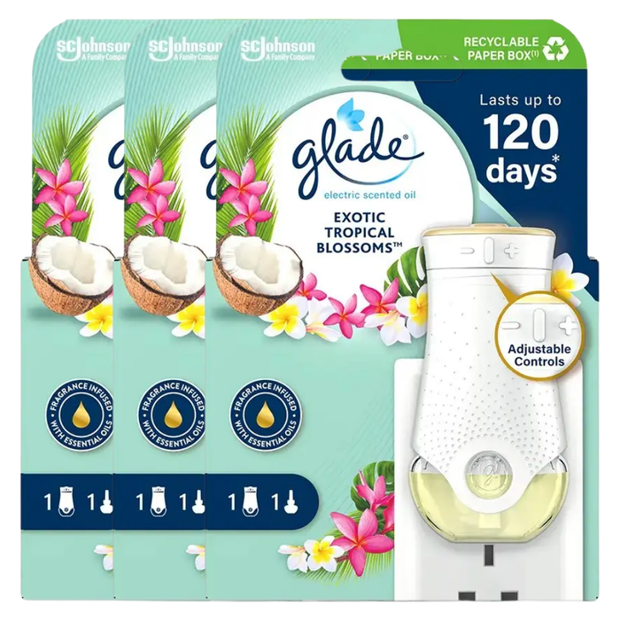 Glade Touch & Fresh Holder Tropical Blossoms Assorted Packs