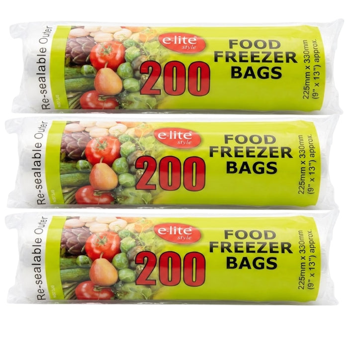 Elite Food Freezer Bags 9x13" 200s