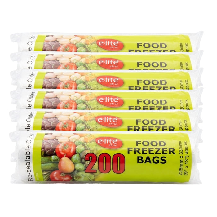 Elite Food Freezer Bags 9x13" 200s