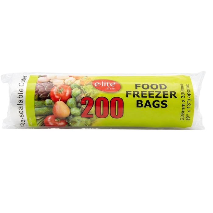 Elite Food Freezer Bags 9x13" 200s