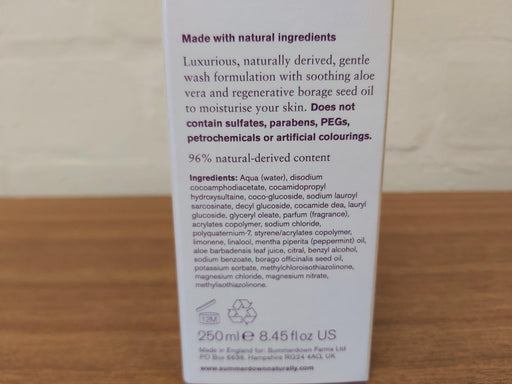 Summerdown Mint Shower Gel/Body Wash 250ml Bath Salts & Bombs Summerdown