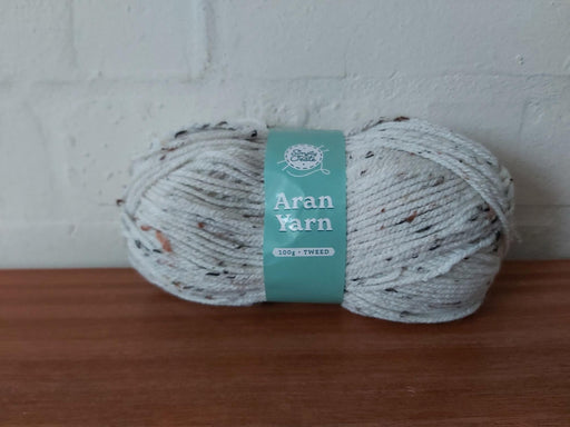 Tweed Aran Cream Knitting Yarn 100g Knitting Yarn & Wool FabFinds