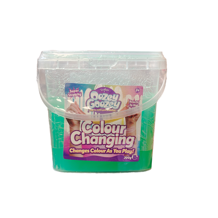 Toymania Oozey Goozey Colour Changing Slime 300g Assorted Colours Toys Toy Mania Green