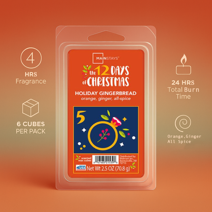 Mainstays Gingerbread Wax Melts 2.5oz Wax Melts Mainstays