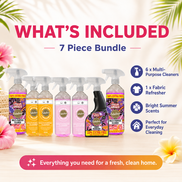 Fabulosa Summer Fun Cleaning Bundle 7 Pieces Fabulosa Bundles Fabulosa