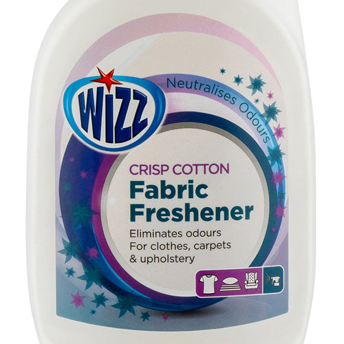 Wizz Fabric Freshener Crisp Cotton Trigger Spray 750ml Laundry - Fabric Freshener Wizz   