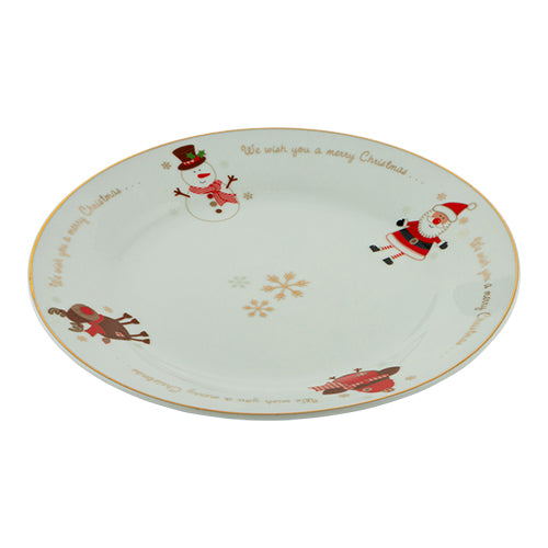 We Wish You A Merry Christmas Side Plate 7.5 Inch Christmas Tableware FabFinds   
