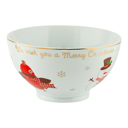 Ceramic Printed We Wish You A Merry Christmas Bowl Christmas Tableware FabFinds   
