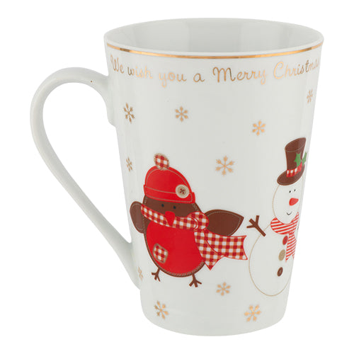 We Wish You A Merry Christmas Gold Rim Mug Mugs FabFinds   