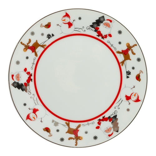 Ceramic Christmas Characters Side Plate 7.5 inch  free Christmas Accessories FabFinds   