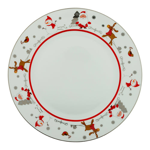 Ceramic Christmas Characters Plate 10.5 Inch Christmas Tableware FabFinds   